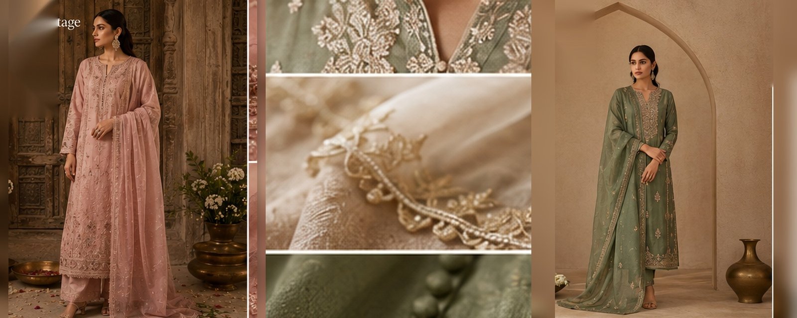 Coordinated DAXAN ethnic wear palette for a group occasion