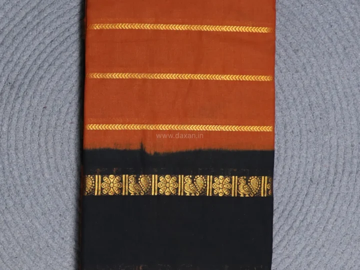 Chestnut Body with Raisin Black Border and Gold Chevron Band Velthari Stripes